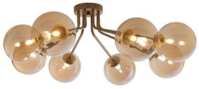 Φωτιστικό Οροφής - Πλαφονιέρα Honey I-HONEY-PL8 8xG9 Led 80,8x88,4x28cm Copper Luce Ambiente Design Metal, Glass