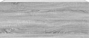 vidaXL Ντουλάπι τοίχου μπάνιου Γκρι Sonoma 100x25x40 cm