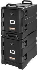VEVOR Insulated Food Pan Carrier Stackable Catering Dishbox 81QTx 2 Chafing Dish