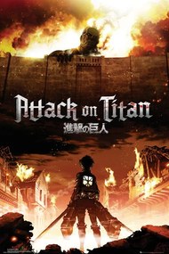 Αφίσα Attack on Titan (Shingeki no kyojin) - Key Art, (61 x 91.5 cm)