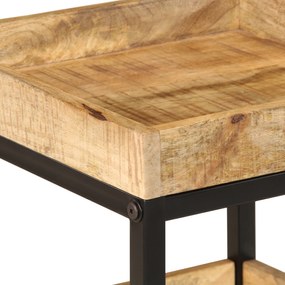 vidaXL Πλευρικό Τραπέζι 35x35x45 εκ Μασίφ Ξύλο Σκληρό Μάνγκο