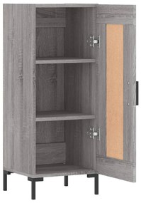 vidaXL Ντουλάπι Γκρι Sonoma 34,5x34x90 εκ. από Επεξεργασμένο Ξύλο