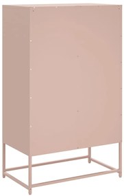 vidaXL Ντουλάπα Ροζ 68 x 39 x 111,5 εκ. από Χάλυβα