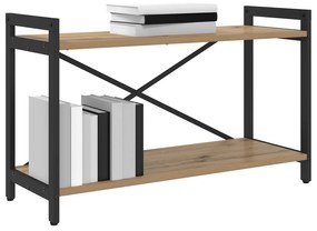 vidaXL Βιβλιοθήκη artisan δρυς 80 x 30 x 48.5 εκ Επεξεργασμένο ξύλο