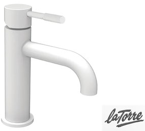 Μπαταρία Νιπτήρα με Αυτόματη Βαλβίδα, Τech La Torre White Matt 12007-300