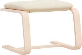 vidaXL Υποπόδιο Κρεμ 51 x 41 x 40 εκ. Υφασμάτινο