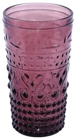 Ποτήρια Κοκτέιλ 550ml (Σετ 6τμχ) Espiel Embossed Purple HOC1010