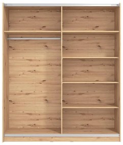 Ντουλάπα Sierra 180 Artisan Oak 180x62.5x210 εκ. 179x62.5x210 εκ.