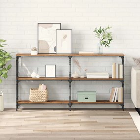 vidaXL Τραπέζι κονσόλας Παλιό ξύλο 156 x 28 x 80,5 εκ.