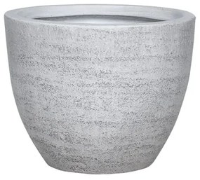 MarHome ΚΑΣΠΩ FIBERCLAY MEDIUM ΛΕΥΚΟ ΤΣΙΜΕΝΤΟ ΣΤΡΟΓΓΥΛΟ - Φ37x31cm  06-94793-M