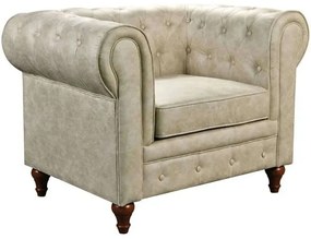 Πολυθρόνα Chesterfield Ε942,11 110x82x77cm Beige