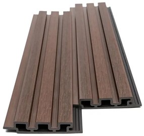 WPC Panel Επένδυσης 2ης Γενιας 3d Πηχακια Coffee 5530