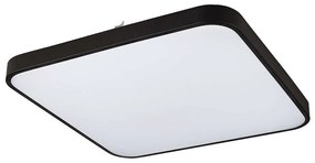 Φωτιστικό Οροφής - Πλαφονιέρα Agnes Square 8110 Led 32W 3000K 43,5X43,5cm Black Nowodvorski Metal, Plastic
