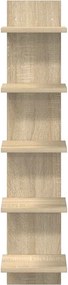 vidaXL Ράφι Τοίχου 2 τμχ. Sonoma Δρυς 22 x 15 x 100 εκ