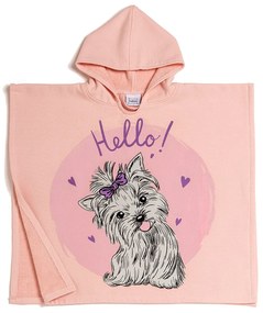 Πόντσο Θαλάσσης Βαμβακερό Digital Print 60x60εκ. Puppy Pink Melinen 20000977