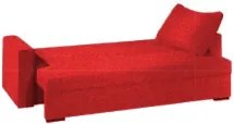 Γωνιακός καναπές Kleio-195φ 140β-Κόκκινο