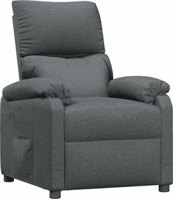 vidaXL Πολυθρόνα Ανακλινόμενη Σκούρο Γκρι Υφασμάτινη