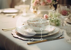 Intra Συλλεκτικό Ξύλινο Παζλ Plywood 4mm - Κομψή ρύθμιση τραπεζαρίας Σε Ξύλινο Κουτί - Διαστάσεις Puzzle: 10x10 cm – 25 κομμάτια