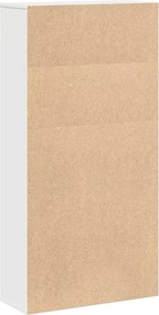 vidaXL Βιβλιοθήκη Λευκή 60x24x120 εκ. από Επεξεργασμένο Ξύλο