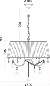 Φωτιστικό οροφής Azalea