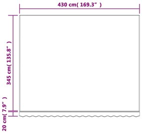 ΤΕΝΤΟΠΑΝΟ ΑΝΤΑΛΛΑΚΤΙΚΟ ΡΙΓΕ ΠΟΛΥΧΡΩΜΟ 4,5X3,5 Μ. 367739