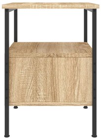 vidaXL Κομοδίνο Sonoma Δρυς 34 x 36 x 50 εκ. από Επεξεργασμένο Ξύλο