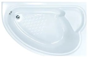 SANITEC 505 Claudia R Γωνιακή Μπανιέρα Δεξιάς Τοποθέτησης Ακρυλική 165x95cm