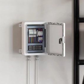 vidaXL Ντουλάπι Ελέγχου Γκρι 32 x 13 x 33 εκ ΑΒΣ Πλαστικό