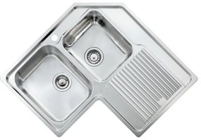 Sanitec Stainless Steel Sinks 11298 Ανοξείδωτος Νεροχύτης 90cm με ποδιά δεξιά