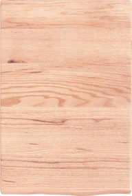 vidaXL Πάγκος Μπάνιου Αν. Καφέ 40x60x(2-4) εκ. Επεξεργ. Μασίφ Ξύλο