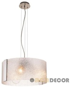 Φωτιστικό κρεμαστό μεταλλικό χρώμιο κρυσταλιζέ γυαλί ACA-OYD10087ASP3-Διάφανο OYD10087ASP3