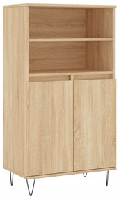 vidaXL Ντουλάπι Sonoma Δρυς 60 x 36 x 110 εκ. από Επεξεργασμένο Ξύλο