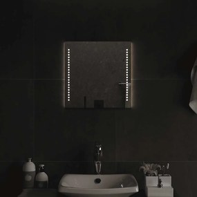 vidaXL Καθρέφτης Μπάνιου με LED 40x40 εκ.