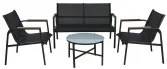 BOX37211 THE NETHERLANDS ΈΠΙΠΛΑ ΚΉΠΟΥ &amp; ΒΕΡΆΝΤΑΣ GARDEN FURNITURE SET 4PCS BLAC X80000400 13/72/130,5 NEOPORTAL-8720573914109