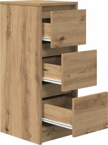 vidaXL Ντουλάπι τεχνίτης Δρυς 29,5x34x76 εκ. Επεξεργασμένο Ξύλο