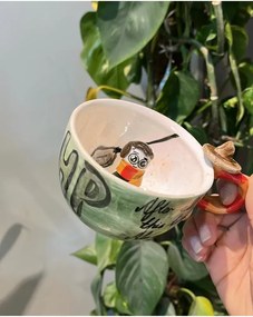 Κούπα από κεραμικό με φιγούρα Χάρι Πότερ Χακί