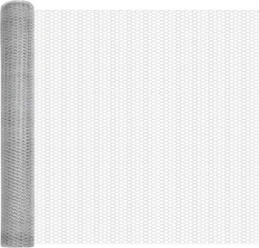 vidaXL Στύλος Περιφράξεων Ασημί 100 x 0,8 μ (13 mm πλέγμα) Ατσάλι