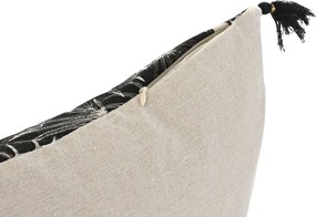 Μαξιλάρι Home ESPRIT Μαύρο Boho Παλάμη 45 x 5 x 45 cm