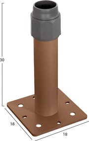 ΒΑΣΗ ΟΜΠΡΕΛΑΣ ΑΛΟΥΜΙΝΙΟΥ HM6607.02 HEAT TRANSFER ΑΛΟΥΜΙΝΙΟ 18x18x30Υεκ.