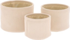 Καλάθια Αποθήκευσης (Σετ 3τμχ) T-D Ivory 84245105