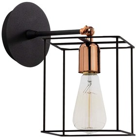 Φωτιστικό Τοίχου - Απλίκα Selimiye 525NOR3181 15x20x23cm 1xE27 40W Black-Bronze Opviq