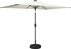 vidaXL Ομπρέλα Κήπου με LED Φώτα και Βάση 200 x 300 cm Πολυεστέρας