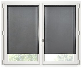 Σετ Κουρτίνες Παραθύρου (60x120) Με Τούνελ S-F Monna Noir RA2B961015