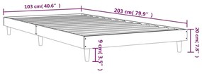 ΠΛΑΙΣΙΟ ΚΡΕΒΑΤΙΟΥ ΚΑΠΝΙΣΤΗ ΔΡΥΣ 100X200 ΕΚ. ΕΠΕΞΕΡΓΑΣΜΕΝΟ ΞΥΛΟ 832058