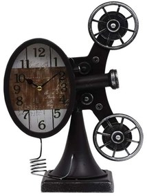 Ρολόι Επιτραπέζιο Vintage Movie Machine 125-222-345 21,5x11x30cm Multi Μέταλλο
