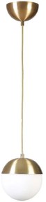 Φωτιστικό Οροφής Kure 941RTN1220 Φ15x70cm 1xE27 40W Gold-White Opviq