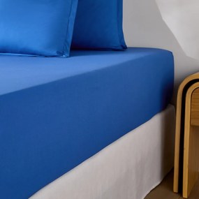 Σεντόνι με λάστιχο από βαμβακερό περκάλι με γύρισμα 30 εκ., 200 κλωστές