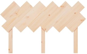 vidaXL Κεφαλάρι Κρεβατιού 132x3x81 εκ. από Μασίφ Ξύλο Πεύκου