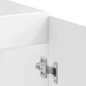 vidaXL Βάση νιπτήρα 2 pcs Λευκό 80 x 46 x 84.5 εκ. Επεξεργασμένο ξύλο
