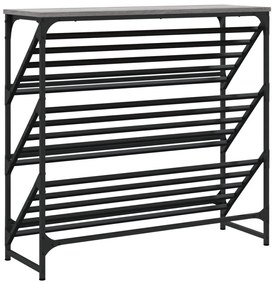 vidaXL Παπουτσοθήκη Γκρι Sonoma 90x30x85 εκ. από Επεξεργασμένο Ξύλο